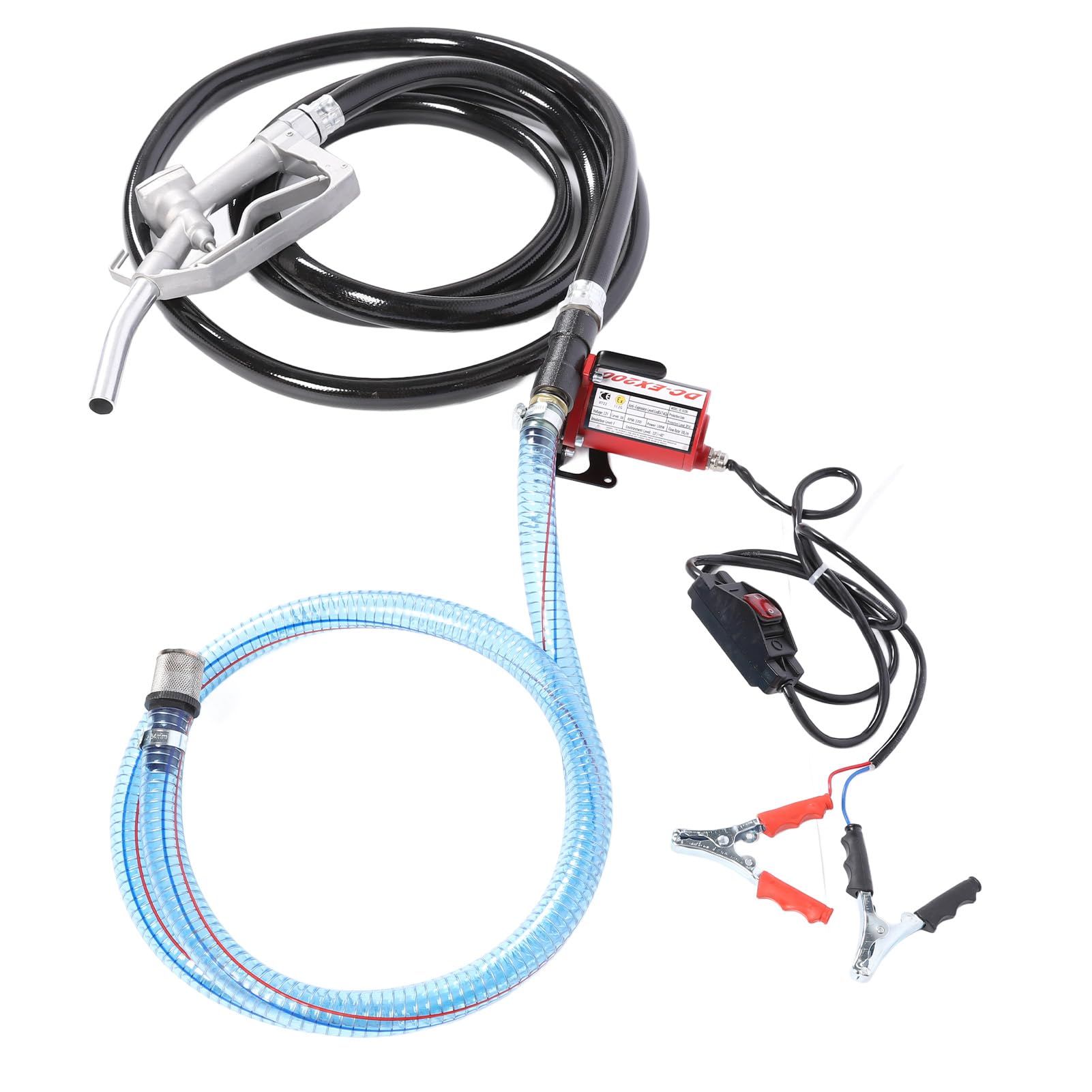 Jeffergarden Przeciwwybuchowa Pompa Paliwa 12 V, Przenośna Elektryczna Pompa do Przetaczania Oleju o Natężeniu Przepływu 10 GPM, Idealna do Benzyny i Nafty w Gospodarstwach Rolnych i Warsztatach