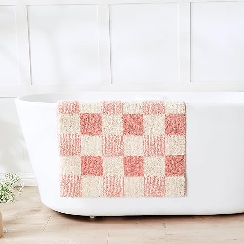 Miniatura 37 de CozeCube Tapetes de baño antideslizantes y esponjosos de microfibra absorbente, lavable, tapetes de baño estéticos pequeños, color verde salvia, a