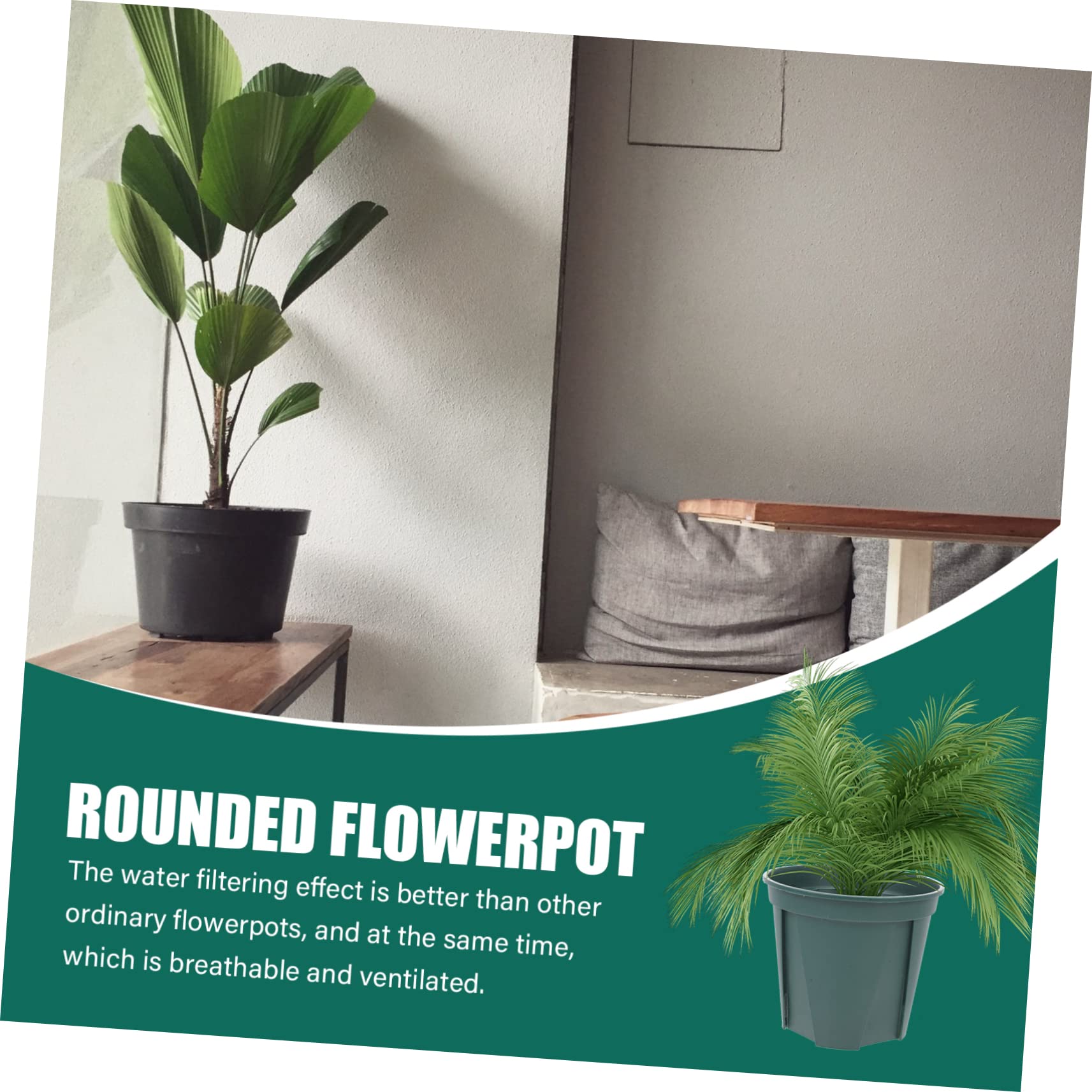 Toddmomy 5pièces Pot De Fleurs Rond Ventilation pour Contrôle Racine Contenant De Plantation pour Pépinière Pot pour Plante pour Jardin