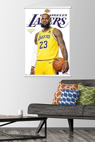 Miniatura 8 de Trends International NBA Los Angeles Lakers - Póster de pared de LeBron James Feature Series 23, 22.37 x 34.00 pulgadas, paquete de impresión y