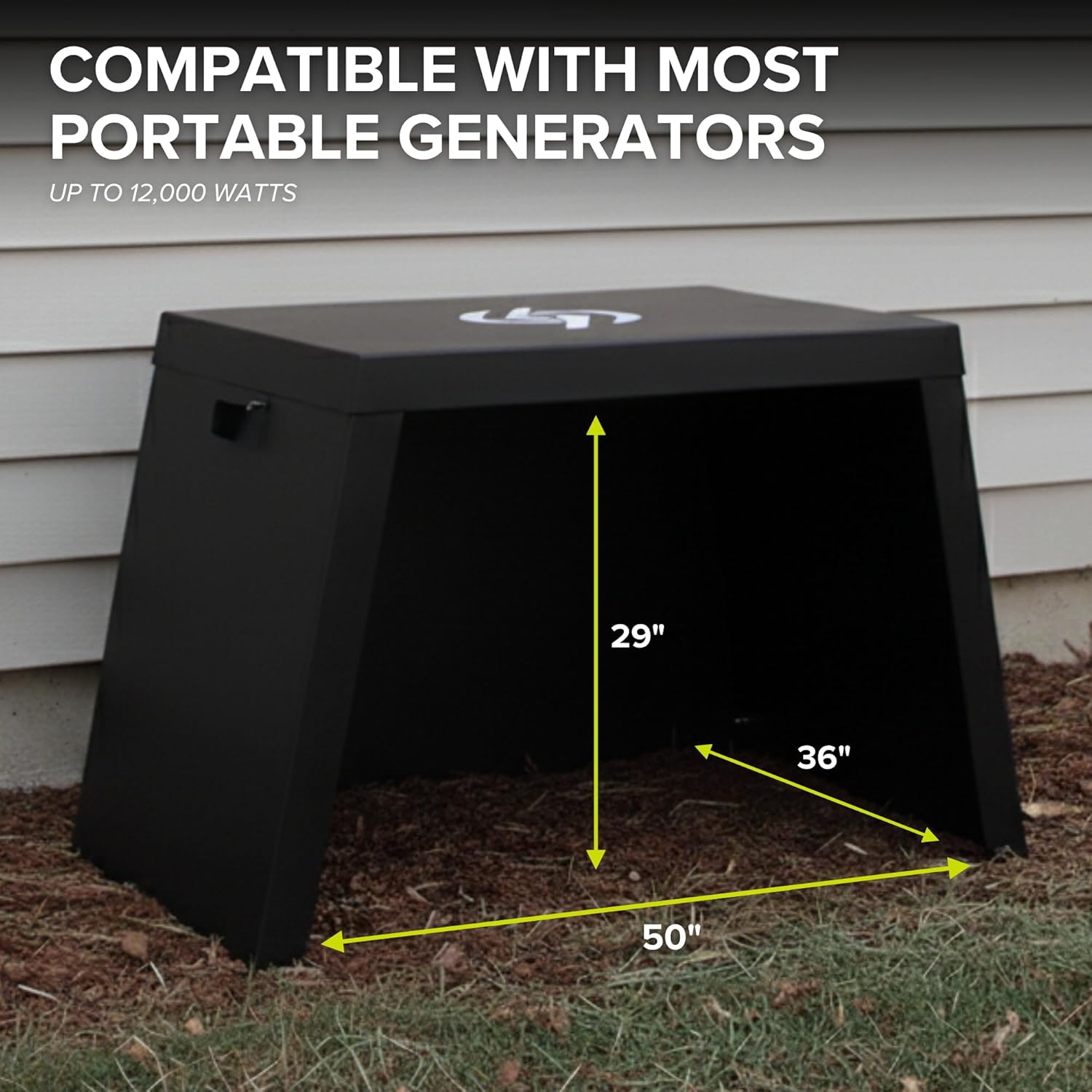 Zombiebox Generator Running Cover & Acoustic Barrier | Heavy-Duty Steel Generator Shelter for Portable Generators up to 12,000W | Outdoor Enclosure & Noise Reduction Tent | Rain & Snow Protection