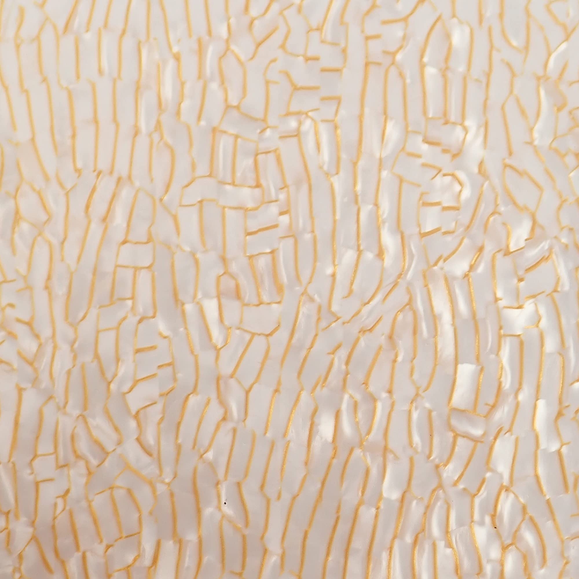 Incudo White Crackle Celluloid Laminate Acrylic Sheet - 300x250x3mm - Image 4