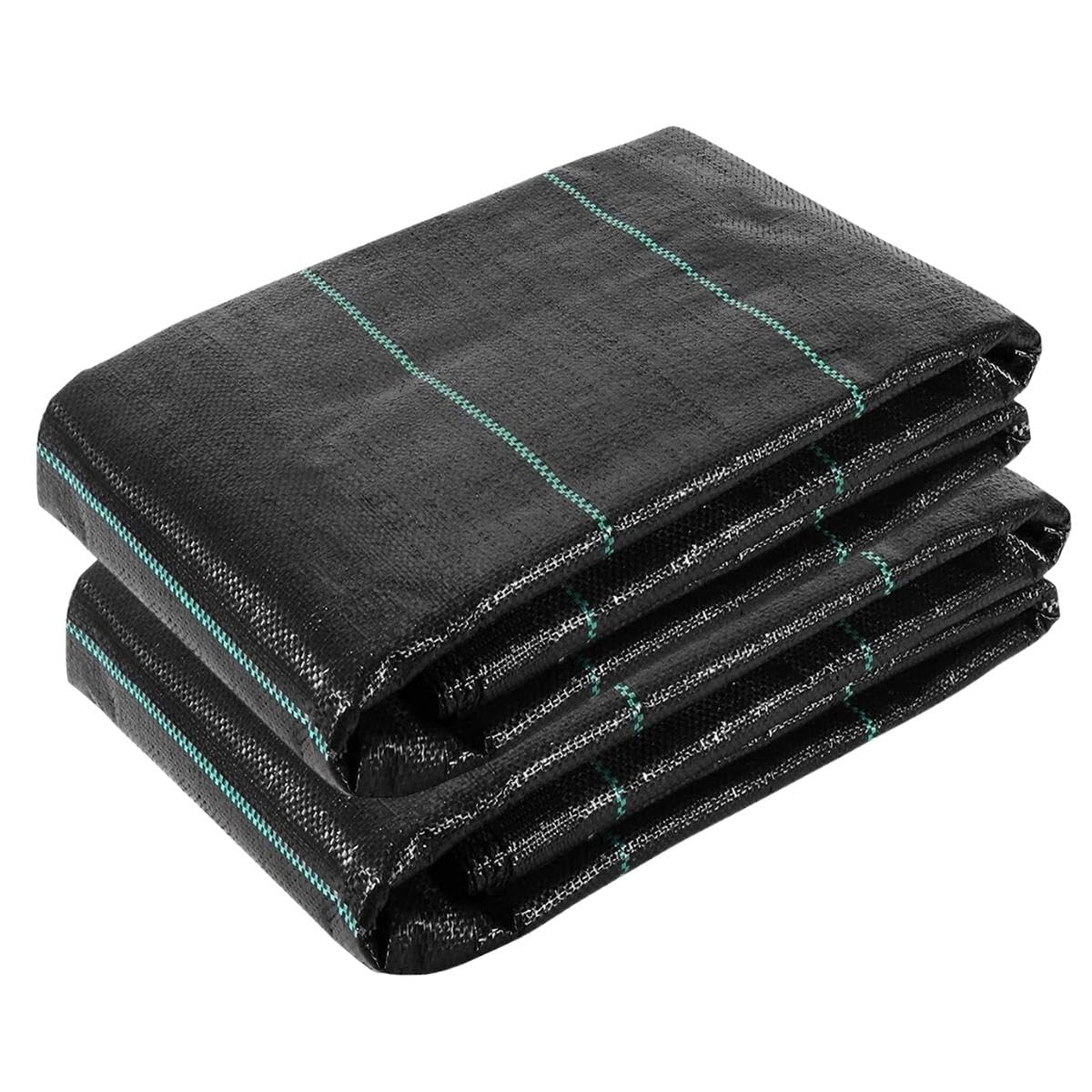 Singhal Premium Garden Weed Control Barrier Sheet Mat 2 Meter x 10 Meter, Landscape Fabric 110 GSM Heavy Duty Weed Block Gardening Mat for Gardens, Agriculture, Outdoor Projects (Black)