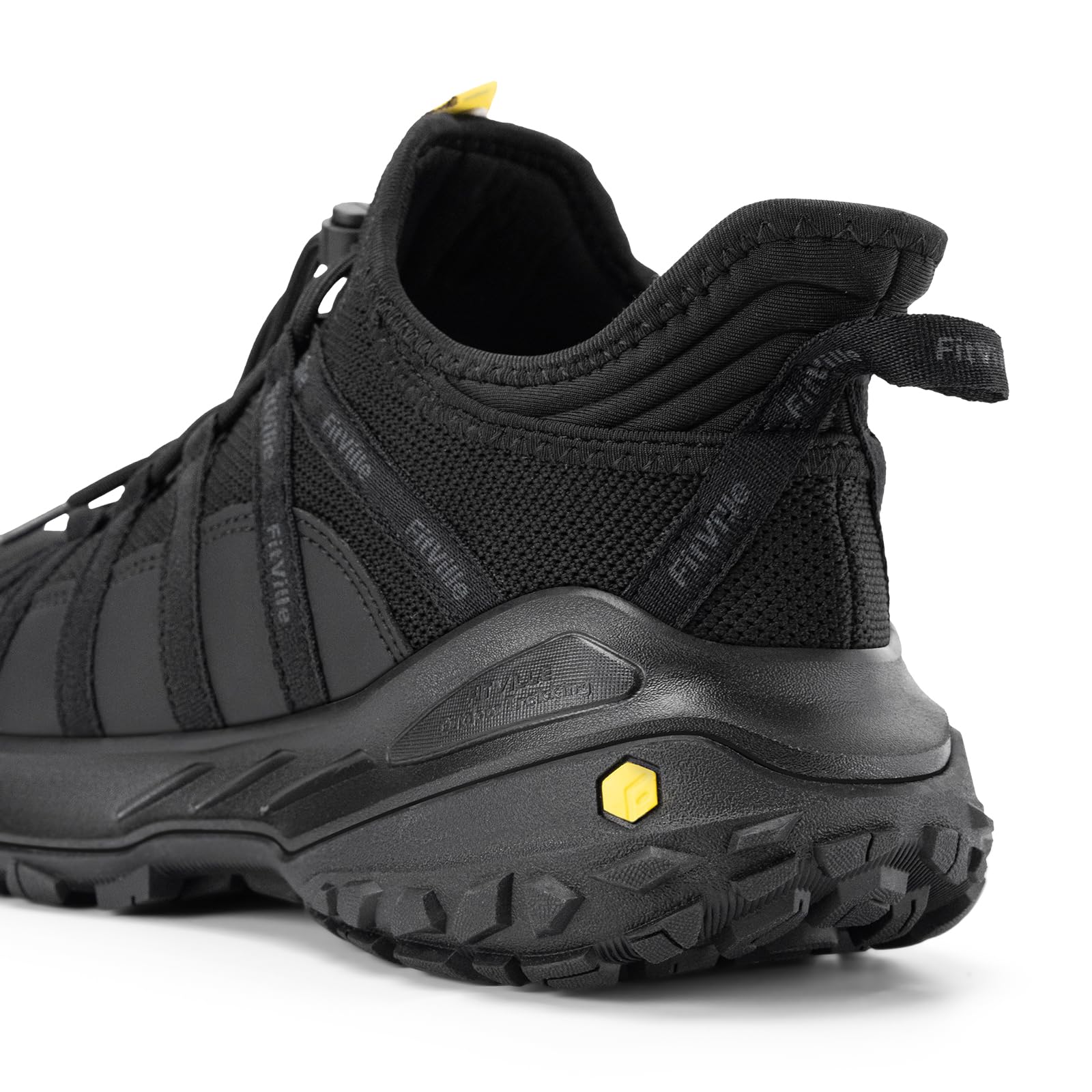 FitVille Zapatillas de Senderismo Hombre Extra Anchos Zapatos de Trekking Sin Cordones Transpirables Montaña Zapatillas Ligeros para Caminar Exterior Antideslizantes