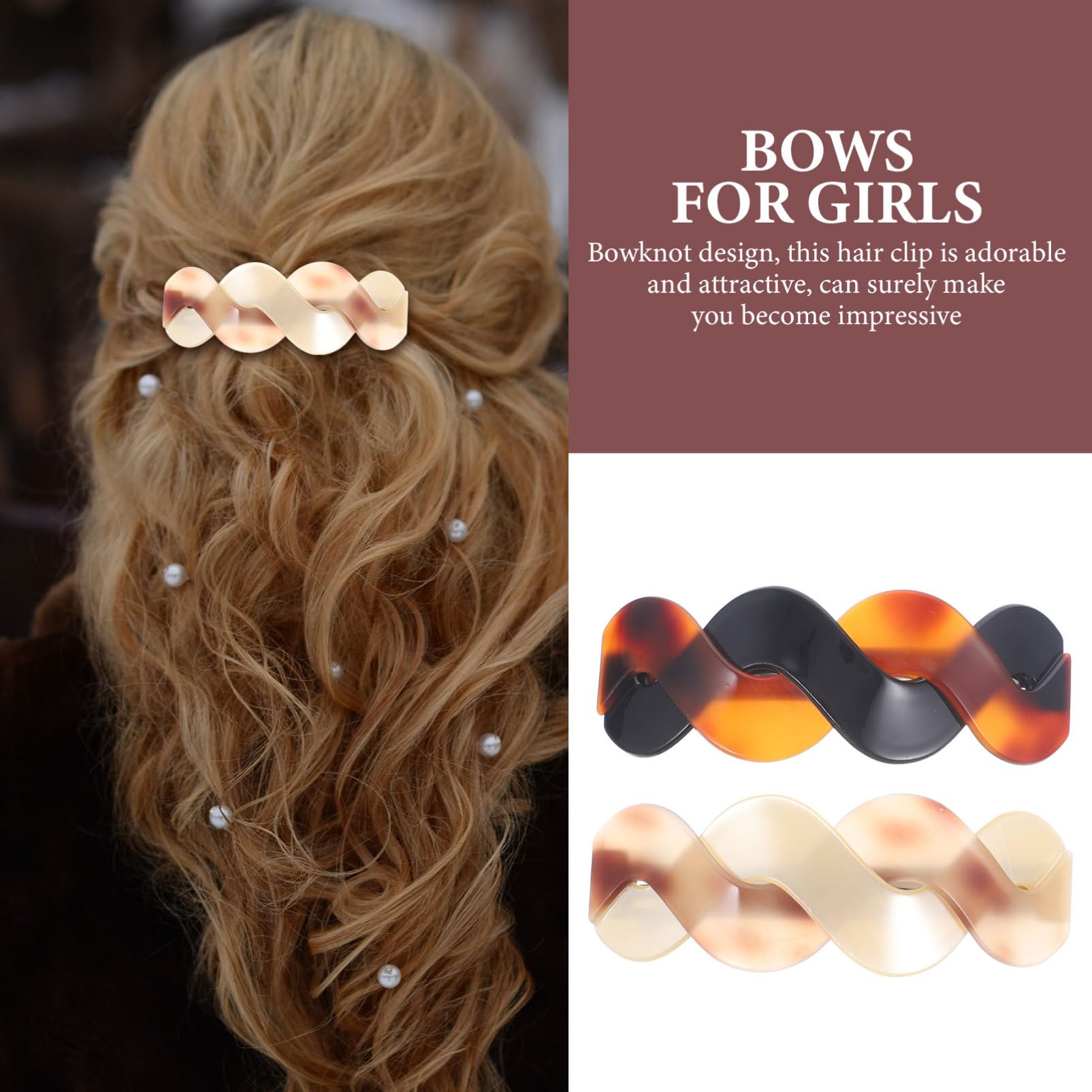 Healeved 10stücke Große Haarspangen Tragbare Friseur-clips Für Feines Haar Zum Halten Von Hochsteckfrisuren Und Ponytails Helles Schildpatt