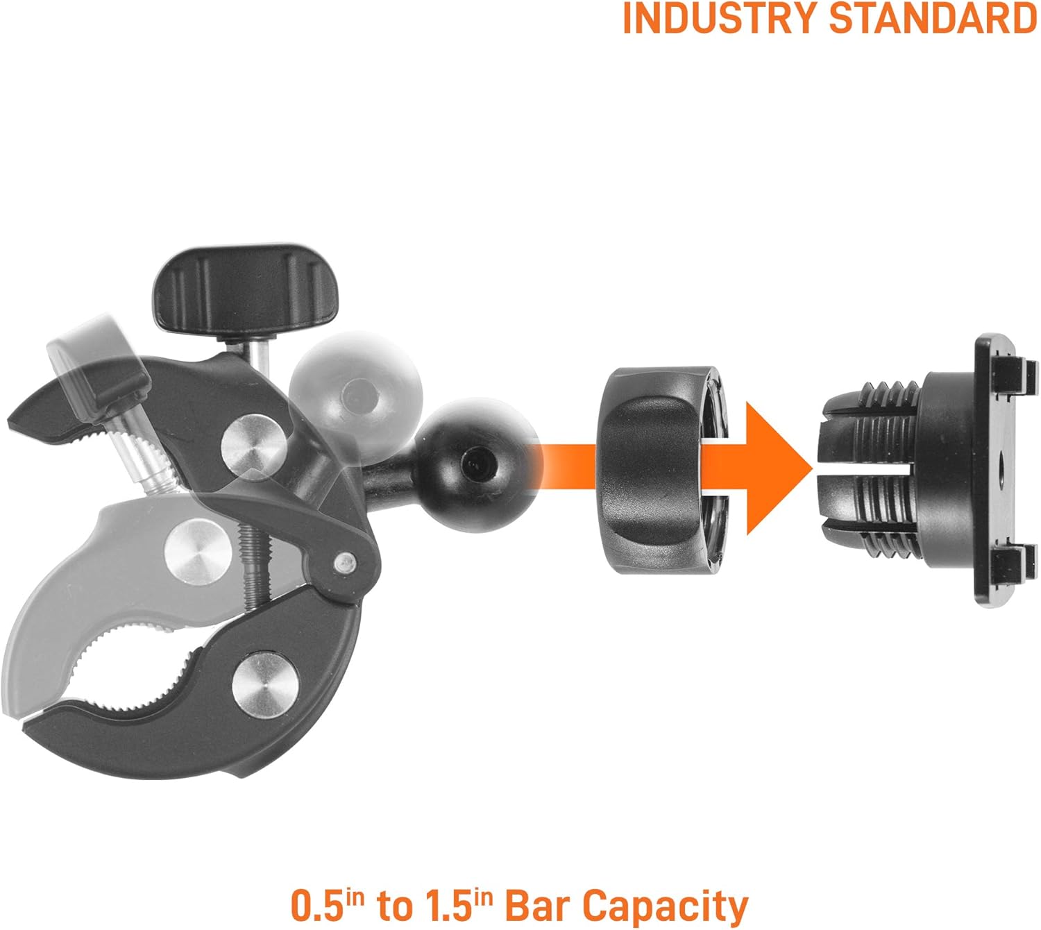 iBOLT TabDock Point of Purchase Wall Mount - with 4 Tablet Holders Perfect for Multiple delivery Applications (DoorDash, Uber eats, Postmates, etc.) Fits 7 to 10 inch Tablets