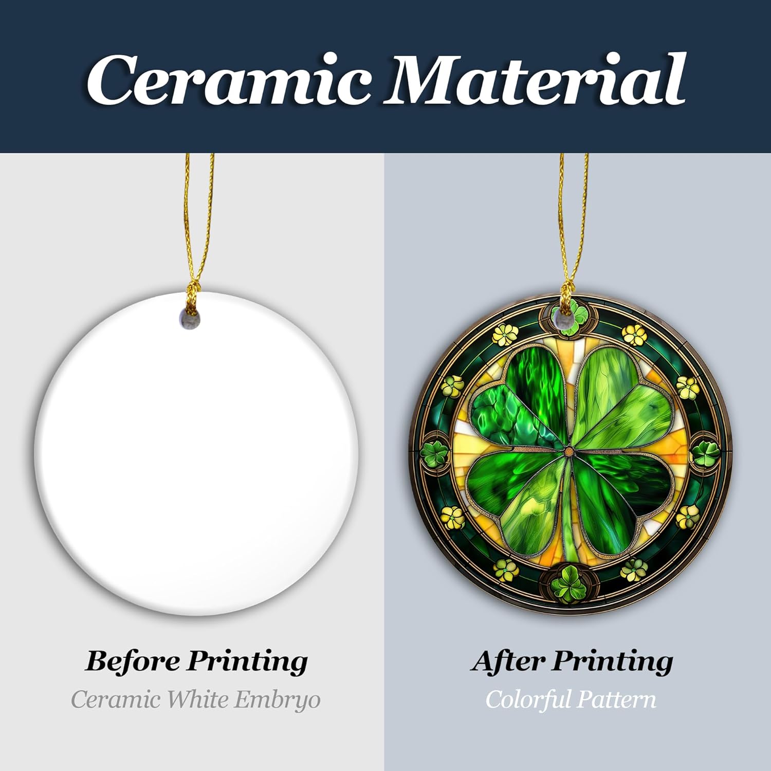 Saint Patrick's Day Lucky Four-Leaf Clover Ornament | Shamrock Gift, Irish Heritage Christmas Decoration - Image 6