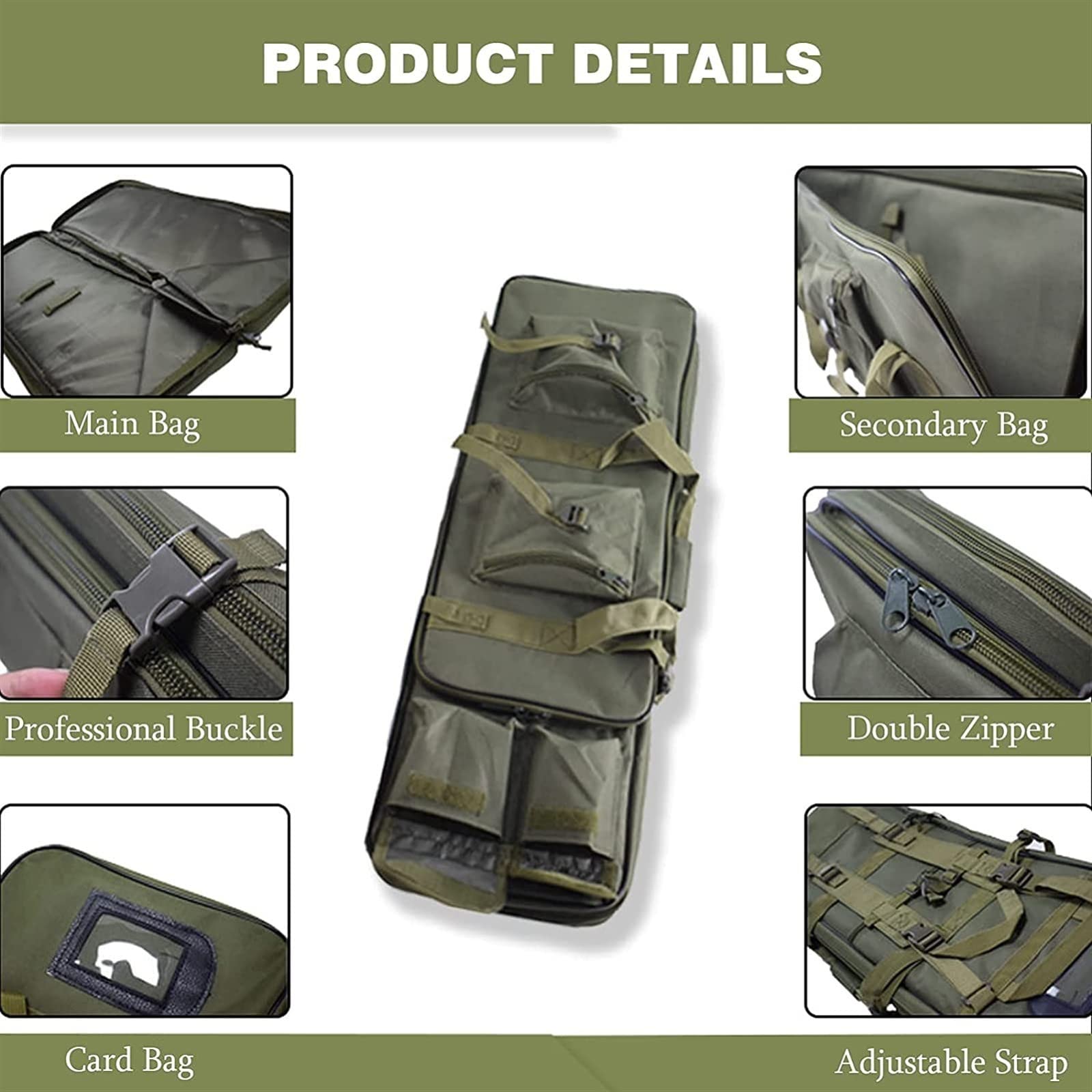 Étuis pour carabines Sac à Dos pour Carabine Sac à Carabine Étui de Rangement pour Carabine Militaire Étui pour Carabine Sac Tactique pour Pistolet en Tissu Oxford Étui pour Fusil