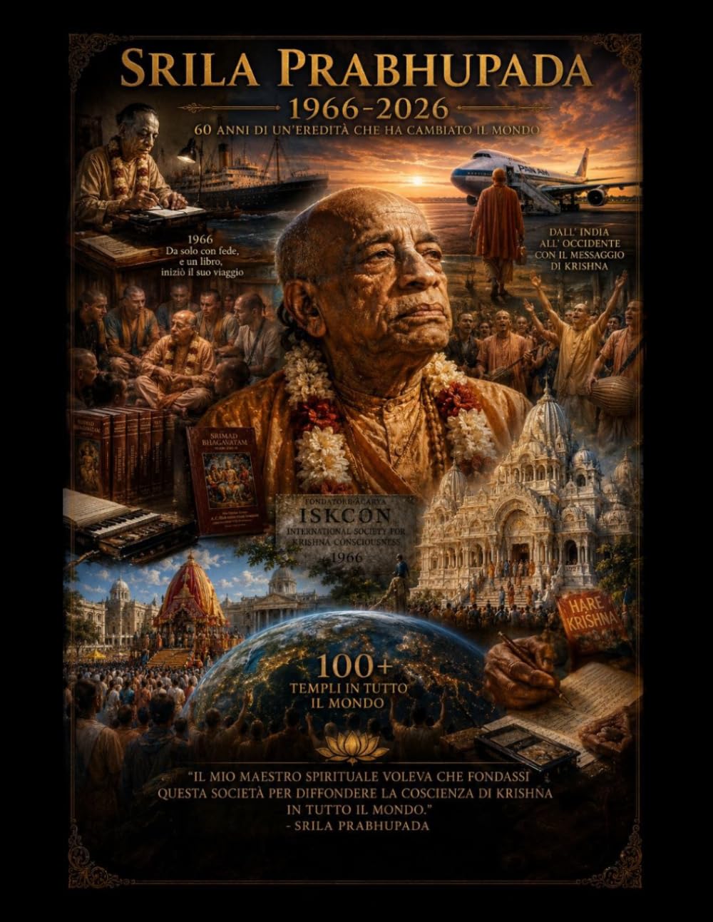 Srila Prabhupada (S.D.G. Srila Bhaktivedanta Swami): 1966-2026 60 anni di una eredità che ha cambiato il mondo