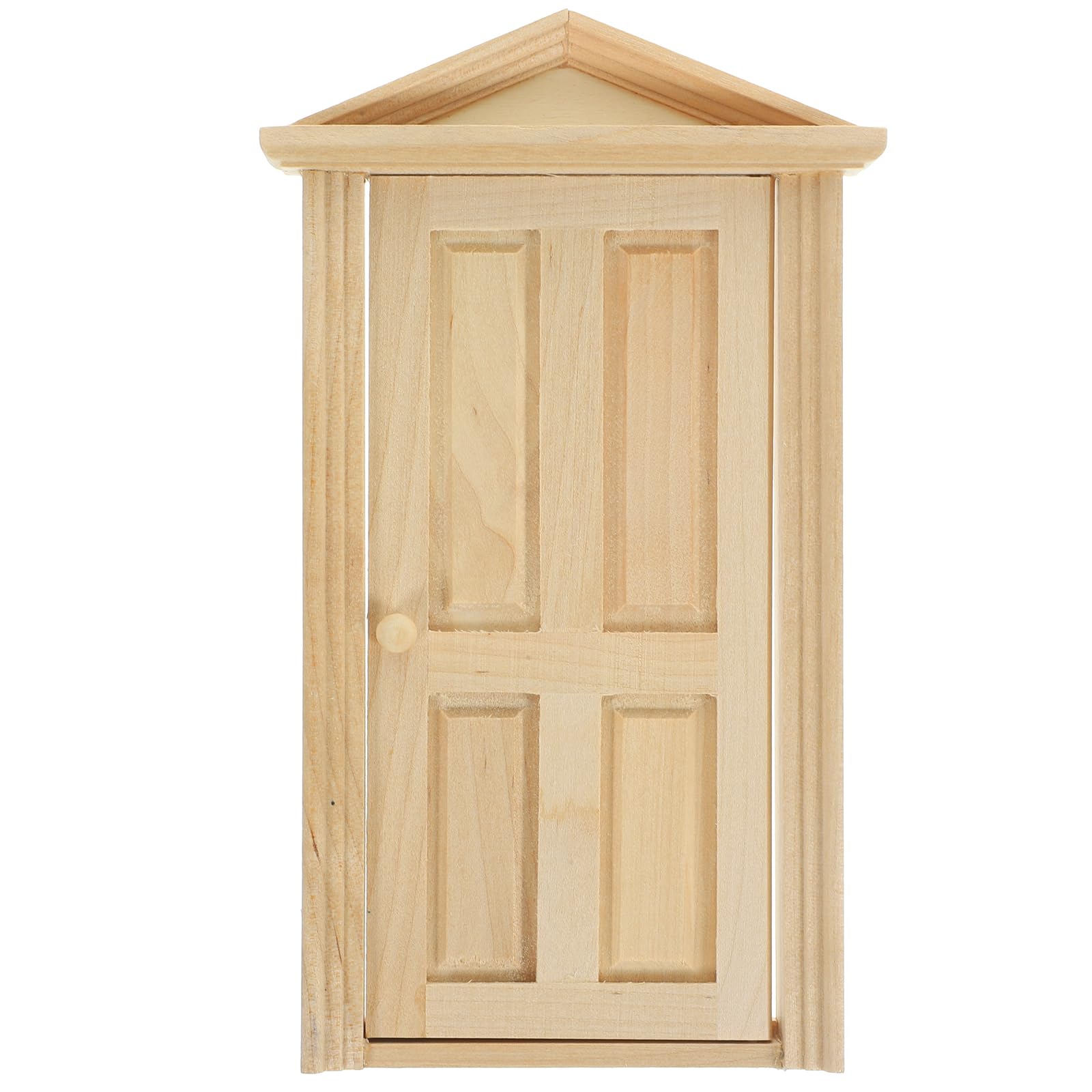 Dollhouse Window For Crafts Double Door Miniature Furniture 6 Pane Mini Scene Accessory DIY Pretend Play High Simulation Model Collection Ornament (White Color