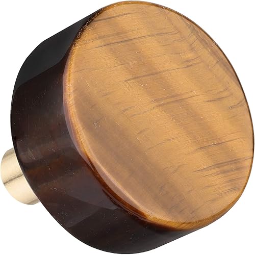 Miniatura 10 de mookaitedecor Juego de 4 pomos de cuarzo rosa para cajones con tornillos, manijas de piedra de cristal para tocador, armario, cocina decorativa