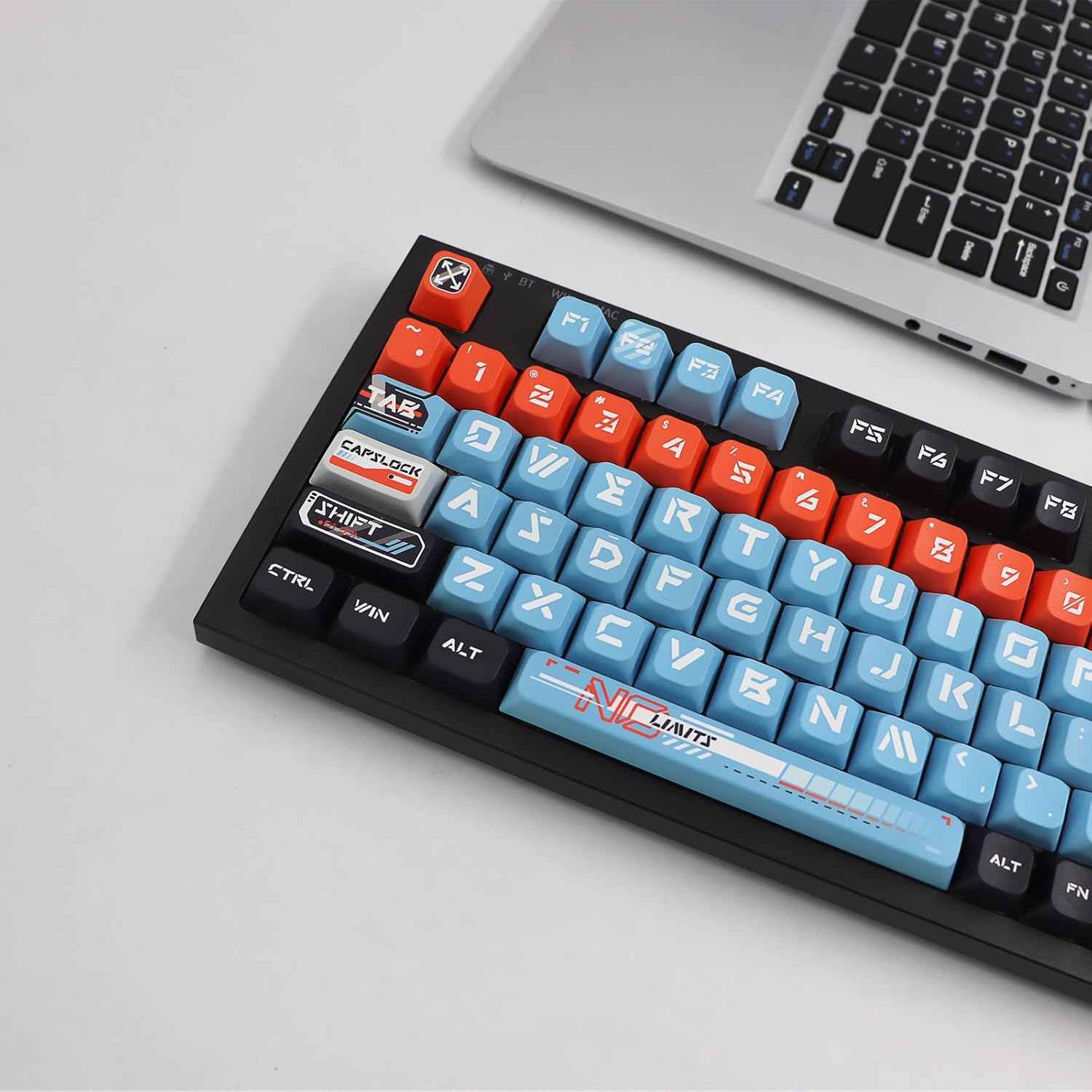 JSJT PBT Keycaps 154 Keys Custom Keycaps JSA Profile Keycap Set for Cherry MX Switch Mechanical Keyboards (Number Code Themed)