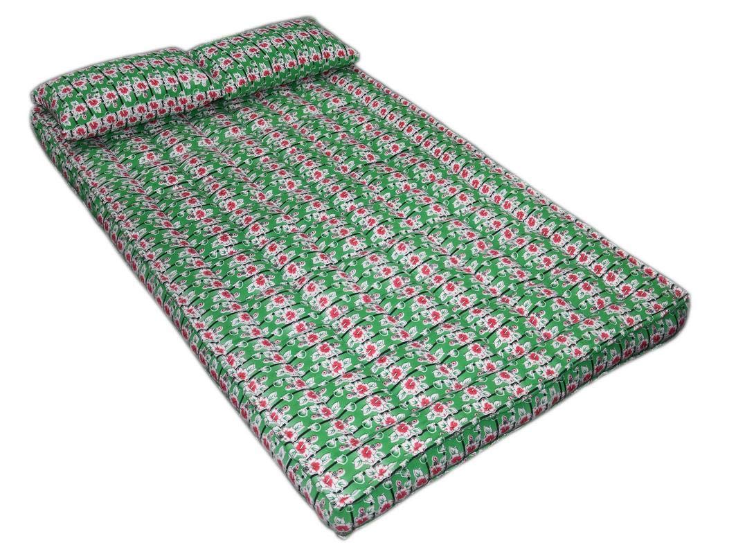 Organic Orthopaedic Kapok Fiber Mattress King Size Green (78x72x7)-image-37