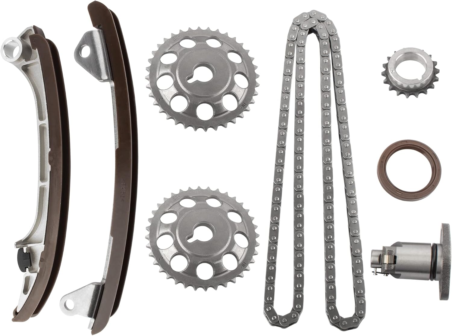 BOXI TK916 Engine Timing Chain Kit Sets Fit for Pontiac Vibe 1.8L 2003 2004 2005 2006 / for Toyota Celica Corolla Matrix 1.8L 2000 2001 2002 2003 2004 2005 2006 / TKTY315A ETCK0131 170-2400 AW9405