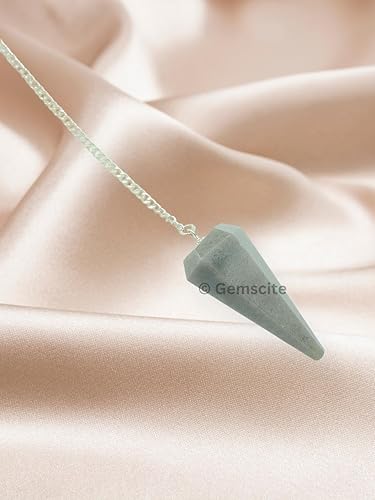 Miniatura 10 de Péndulo facetado de cristal de piedras preciosas naturales