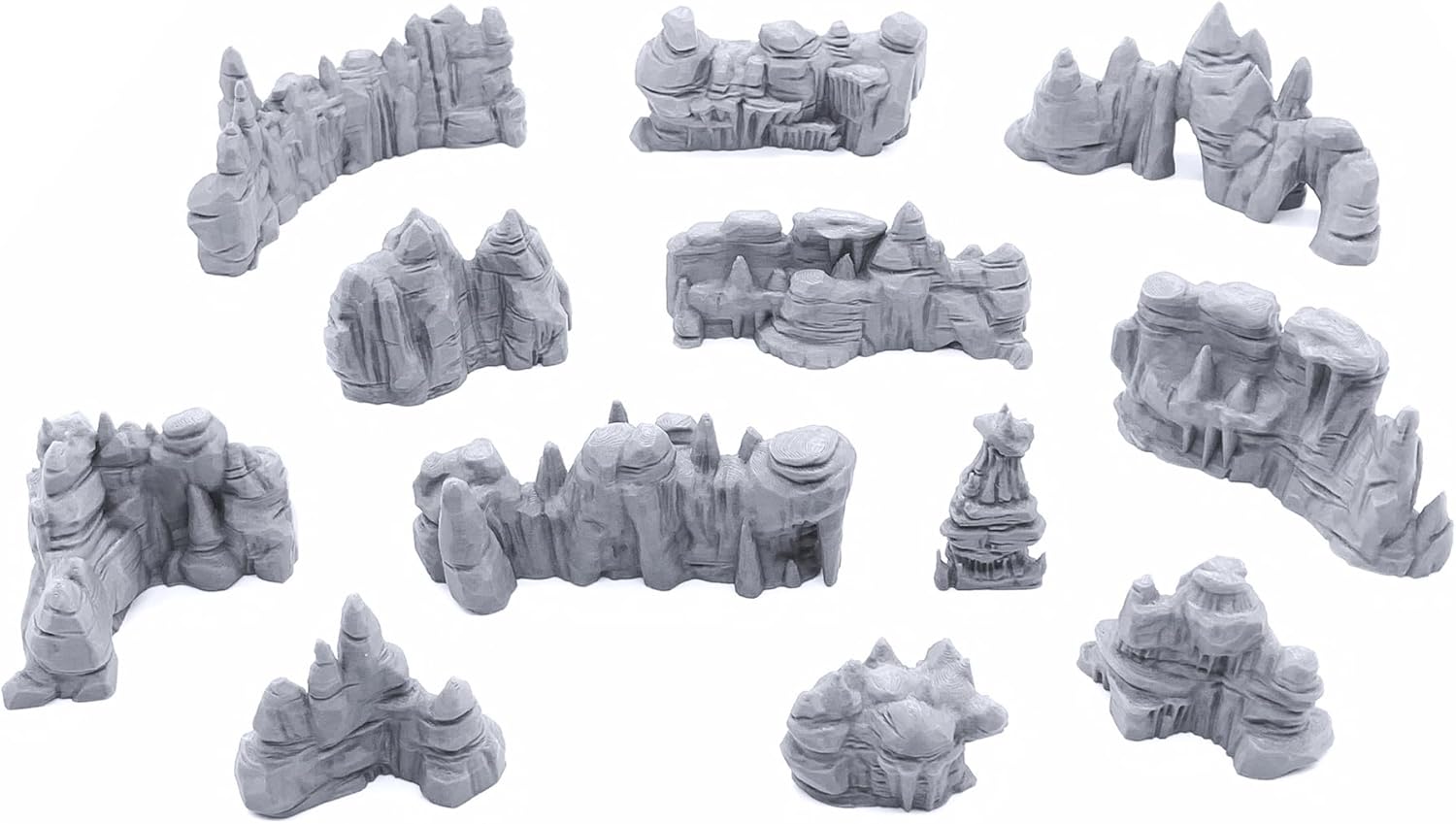 EnderToys Low Grotto Walls - DND Terrain Scenery for Tabletop 28mm Miniatures Wargame