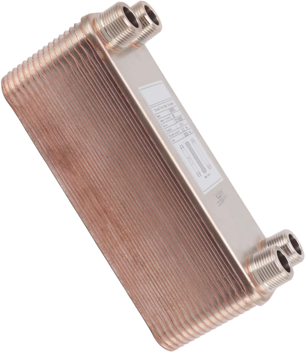 aqxreight Stainless Steel Brazed Plate Heat Exchanger Wort Chiller for Beer Water Cooling, aqxreight5ahvyk4zdi