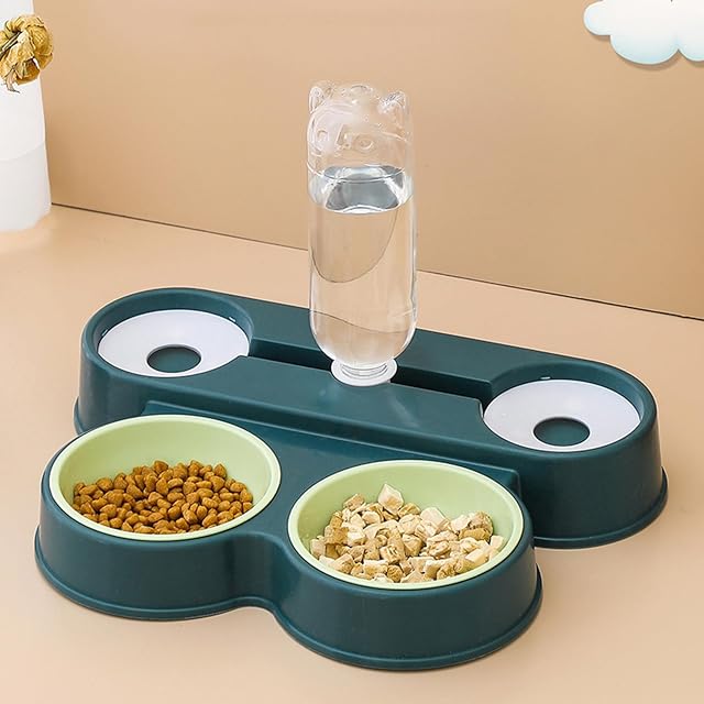 Foto 4 de 8 de SOUTHJIELING Comedero y bebedero desmontable para gatos, fuente de agua, contenedor de alimentos