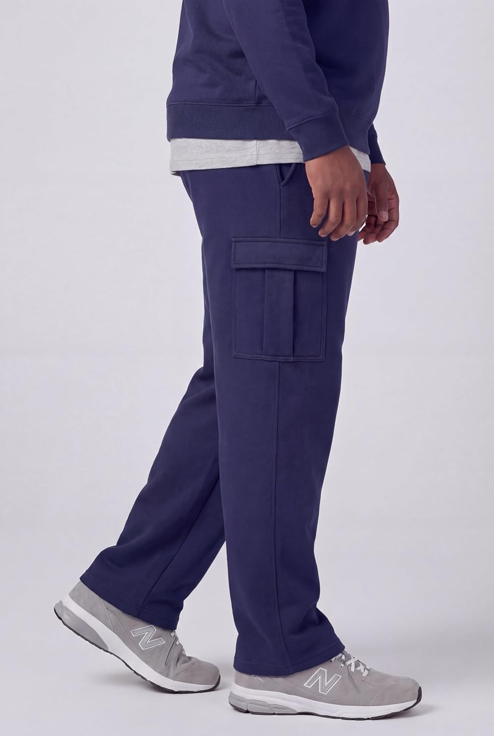 KingSize Men's Big & Tall Fleece Cargo Sweatpants