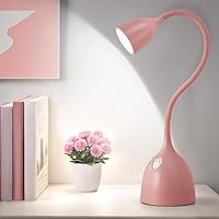 Vista 15 de Lámpara de Escritorio de Cuello de Cisne EJIAXIN 360° Luz de Lectura LED Flexible Lámpara de Escritorio Pequeña para Espacios Pequeños Lámpara