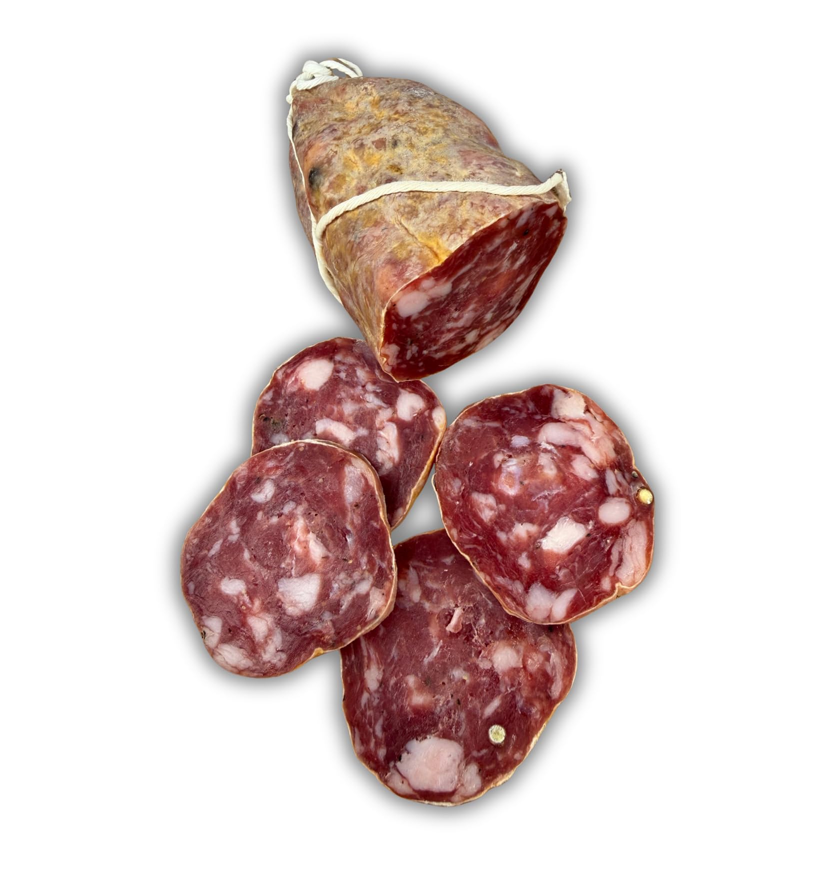 Machegusto!® - 2 x 290g Soppressata Classique – Charcuterie Italienne Affinée de Porc Sélectionné | Goût Intense et Traditionnel | Idéale pour Plateaux, Apéritifs et Sandwichs | Artisanal 2 x 290g