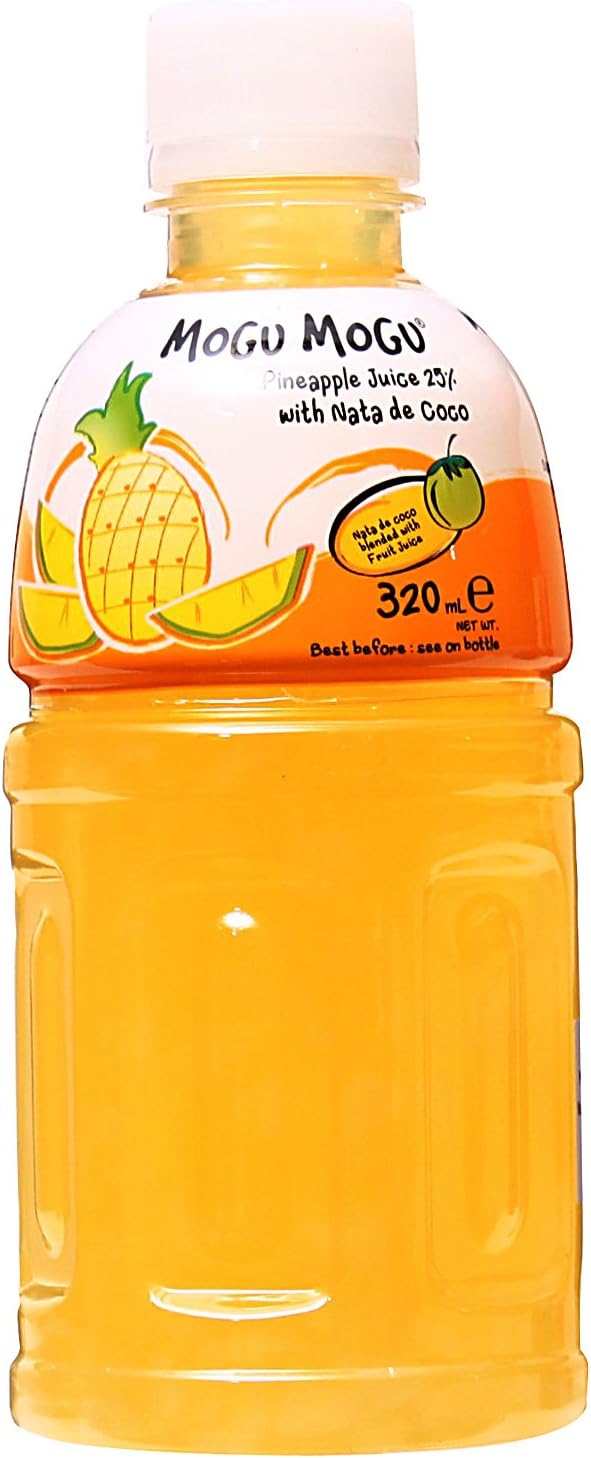 Juice with Nata De Coco, Pineapple, 10.8oz (Pack of 6)