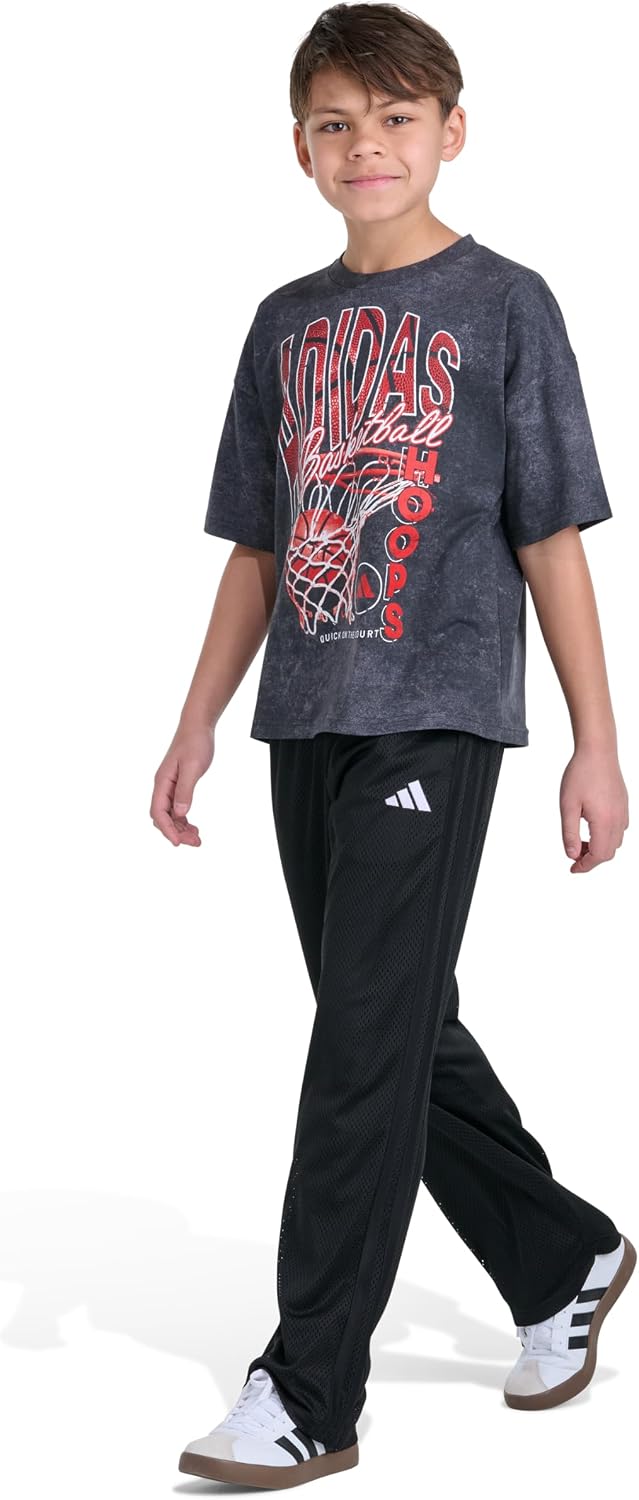 adidas Boys AOP Socer Wash Short Sleeve Tee
