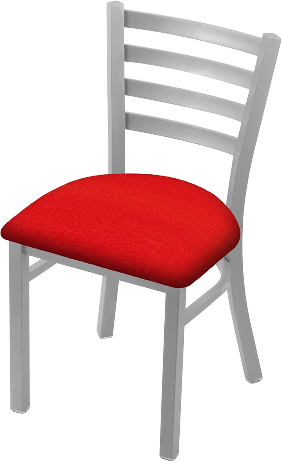 Holland Bar Stool Co. 400 Jackie 18" Chair with Anodized Nickel Finish and Canter Red Seat