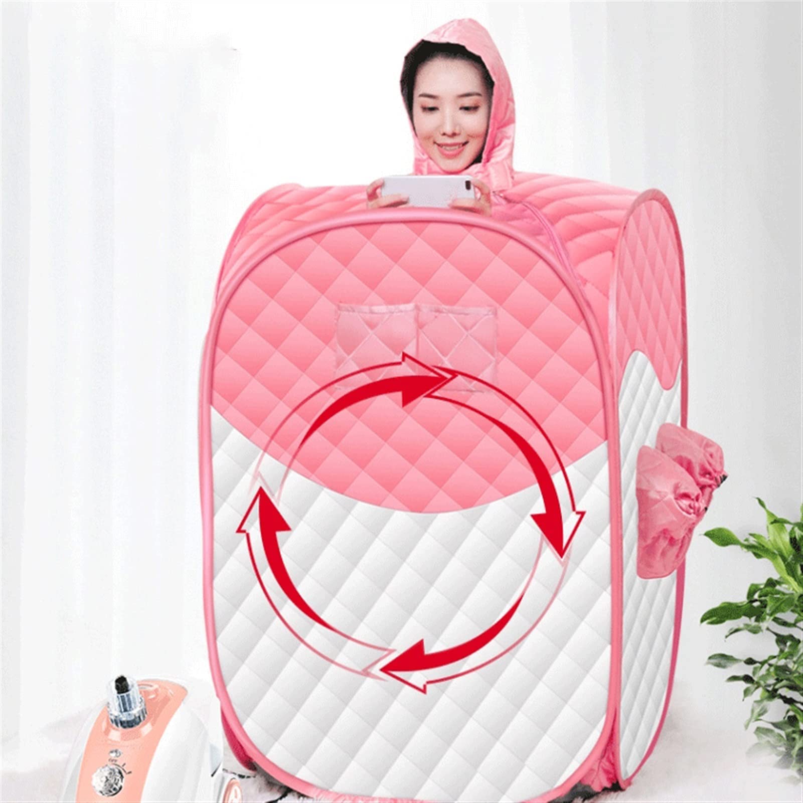 WolFum Saune Sauna a Vapore Personale Portatile e Leggera per Il Relax e la Perdita di Peso a casa. Timer da 60 Minuti