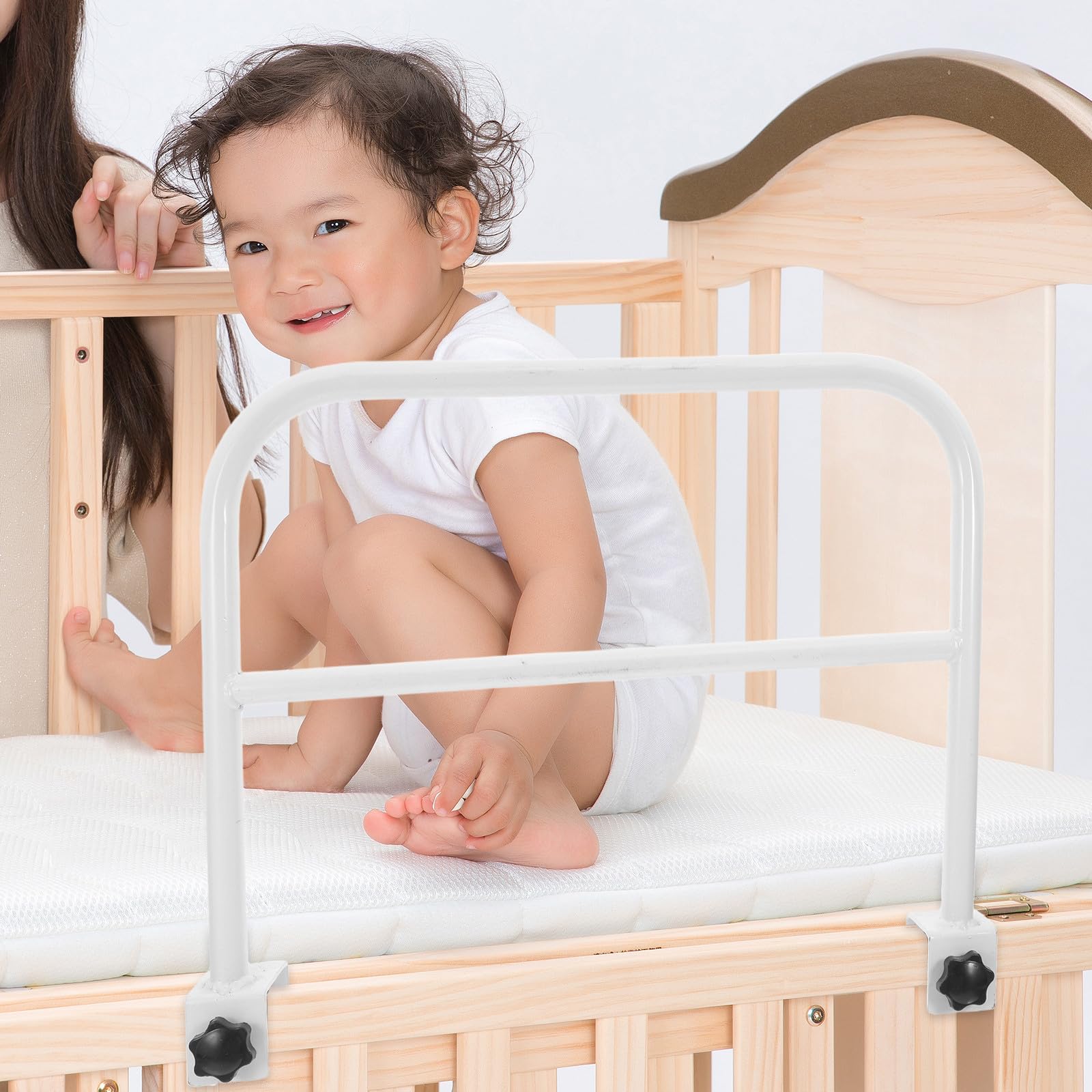 Levemolo 2 barandillas de Cama para niños pequeños - Barandilla para literas de bebé - Sistema de Seguridad de Anclaje Reforzado para protección Lateral de Dormitorio, guardería y hogar