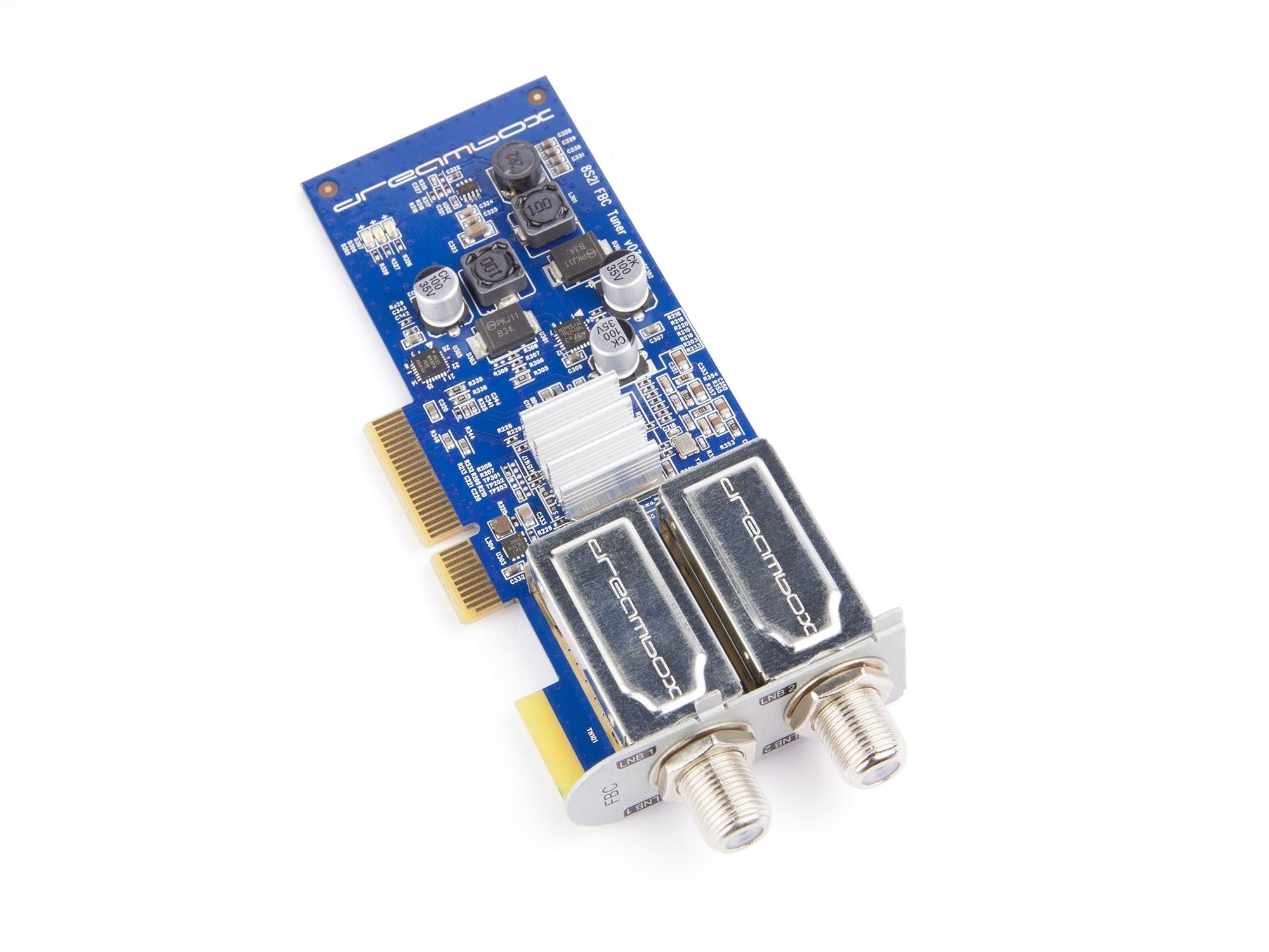 Dreambox 13070 DVB-S2 FBC Twin Tuner, 8 démodulateurs argentés