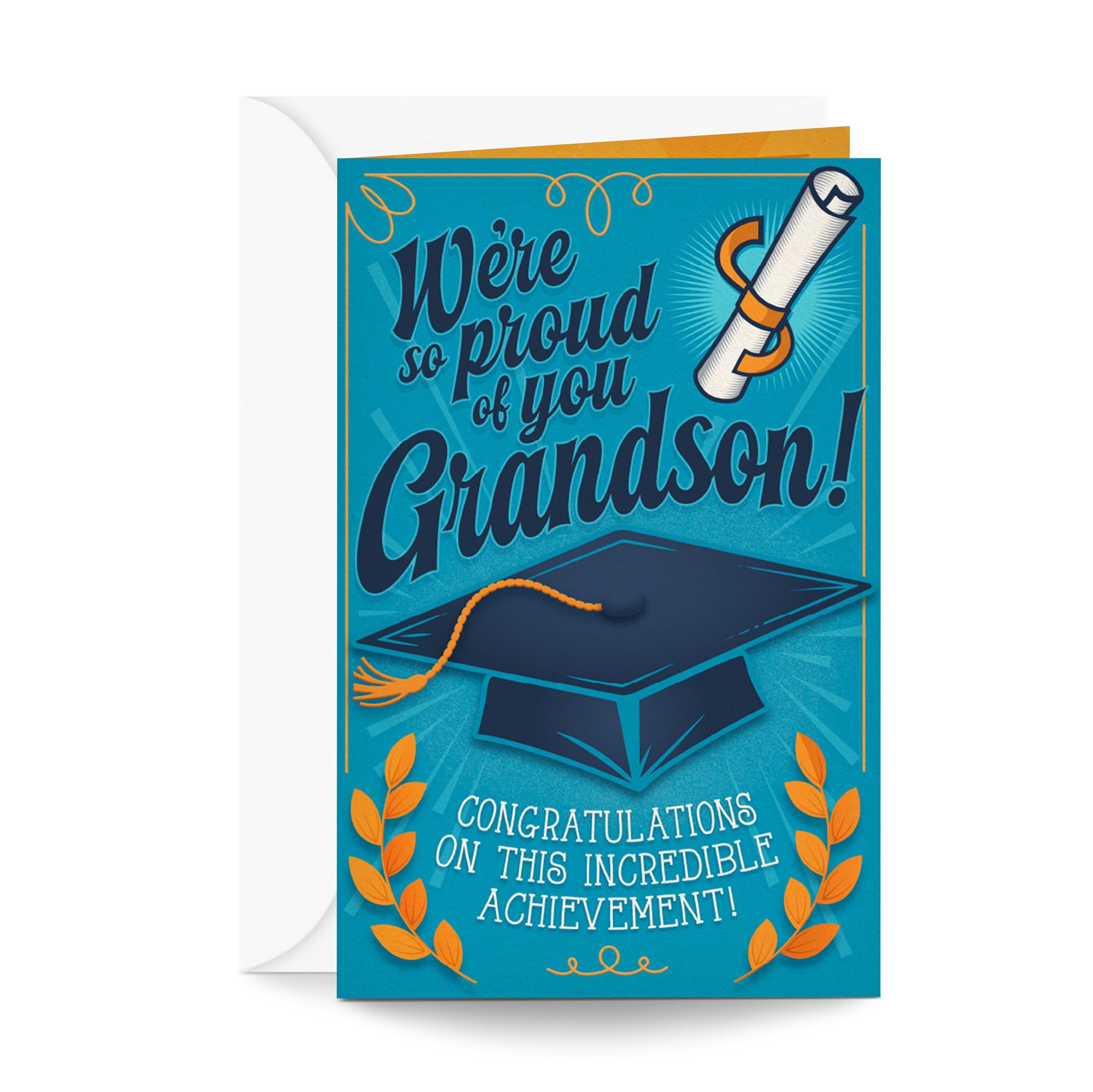 Amazon.com: Prime Greetings Grandson Graduation Card, Made in