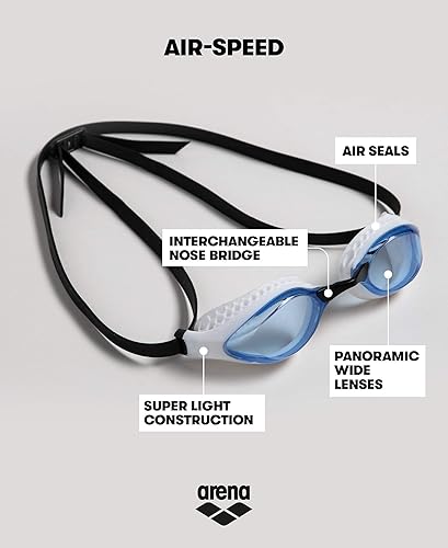 Miniatura 3 de ARENA Unisex Adult Air-Speed Anti-Fog Racing Swim Goggles for Men and Women Air Seals Technology for Superior Comfort