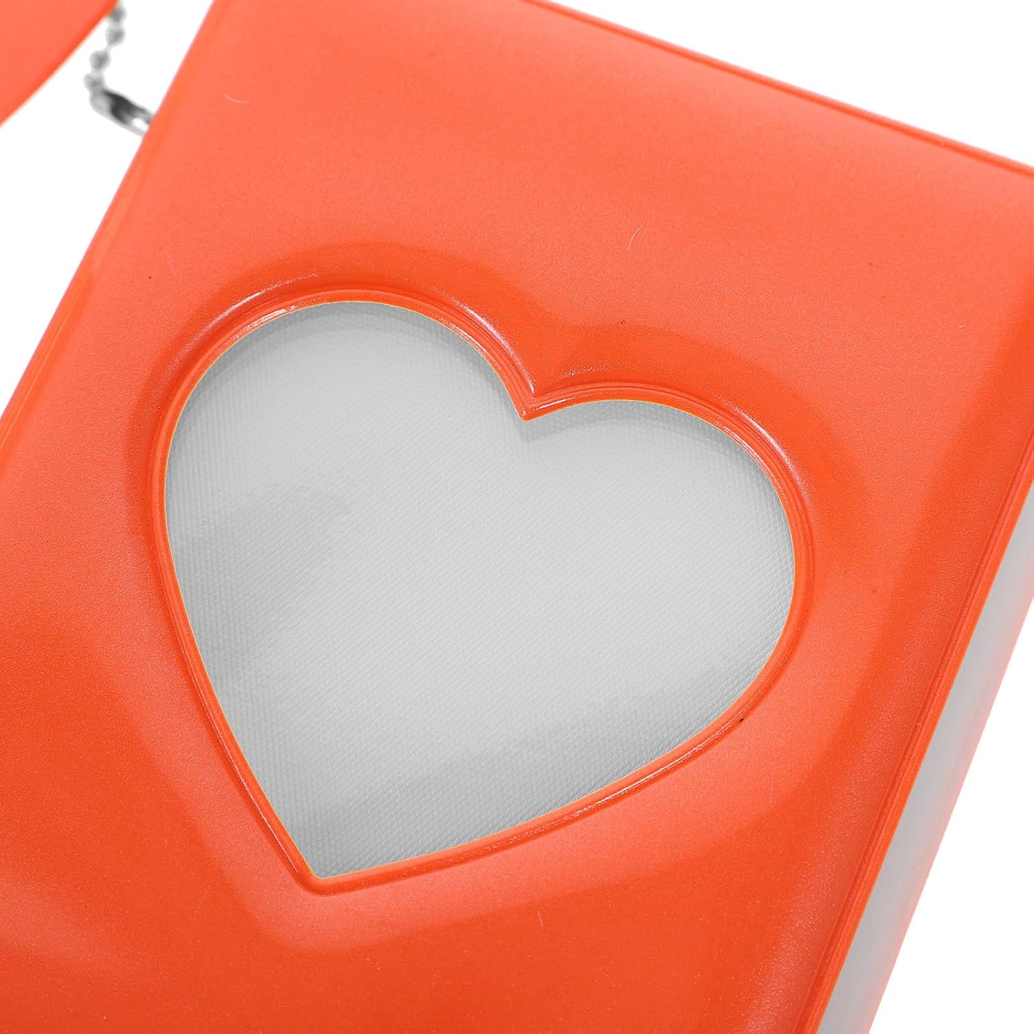 Heart Hollow Small Photo Album Orange PVC for Photos Collection Xmas