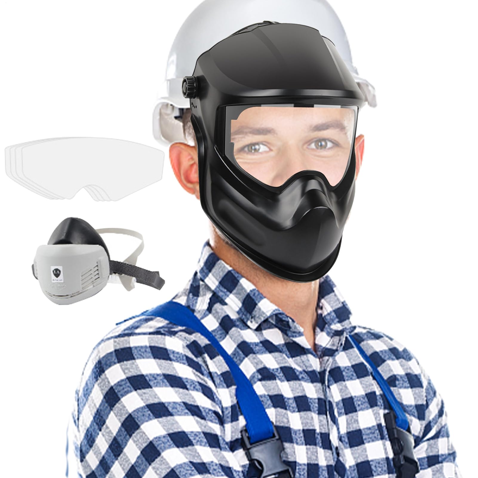 Cagoule de soudage anti-éblouissement pour protéger le visage du soudeur