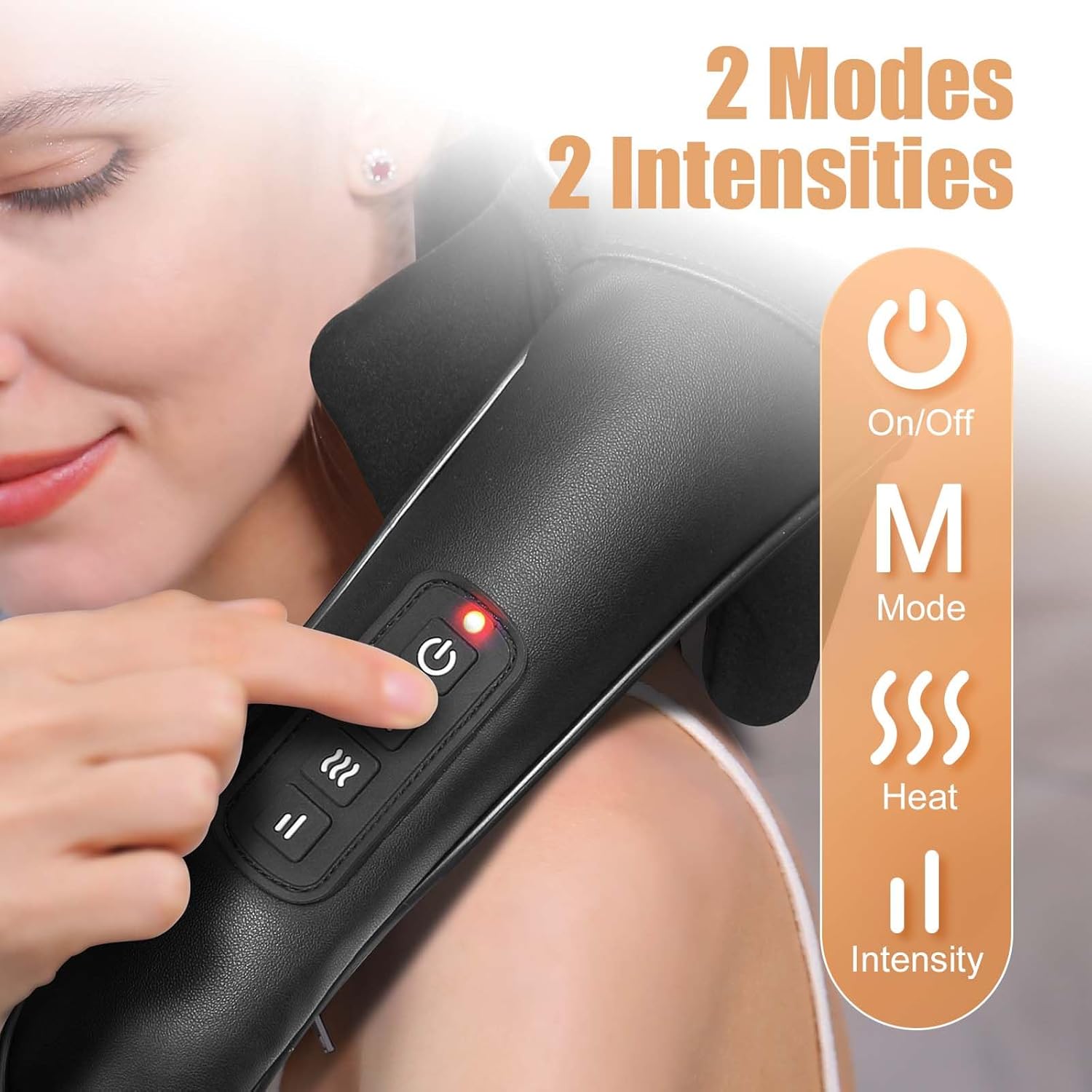 MASGRE Shiatsu Back and Neck Massager, Cordless Shoulder Massager with Heat, Electric Deep Tissue 3D Kneading Massage Pillow for Shoulder, Leg, Body Muscle Pain Relief, Gifts for Women Men MASGRE Shiatsu Back and Neck Massager, Cordless Shoulder Massager with Heat, Electric Deep Tissue 3D Kneading Massage Pillow for Shoulder, Leg, Body Muscle Pain Relief, Gifts for Women Men
