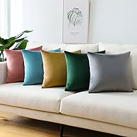 Vista 7 de Artscope Fundas de almohada cuadradas de terciopelo de lujo súper suaves, decorativas, fundas de cojín para sofá, dormitorio, decoración