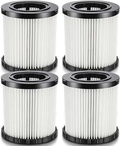 DCV580H DCV581H - Filtro de repuesto para aspiradora DEWALT 20V MAX WetDry VAC DCV580H (inalámbrico) DCV581H DCV5801H DCV5801H Aspiradora portátil