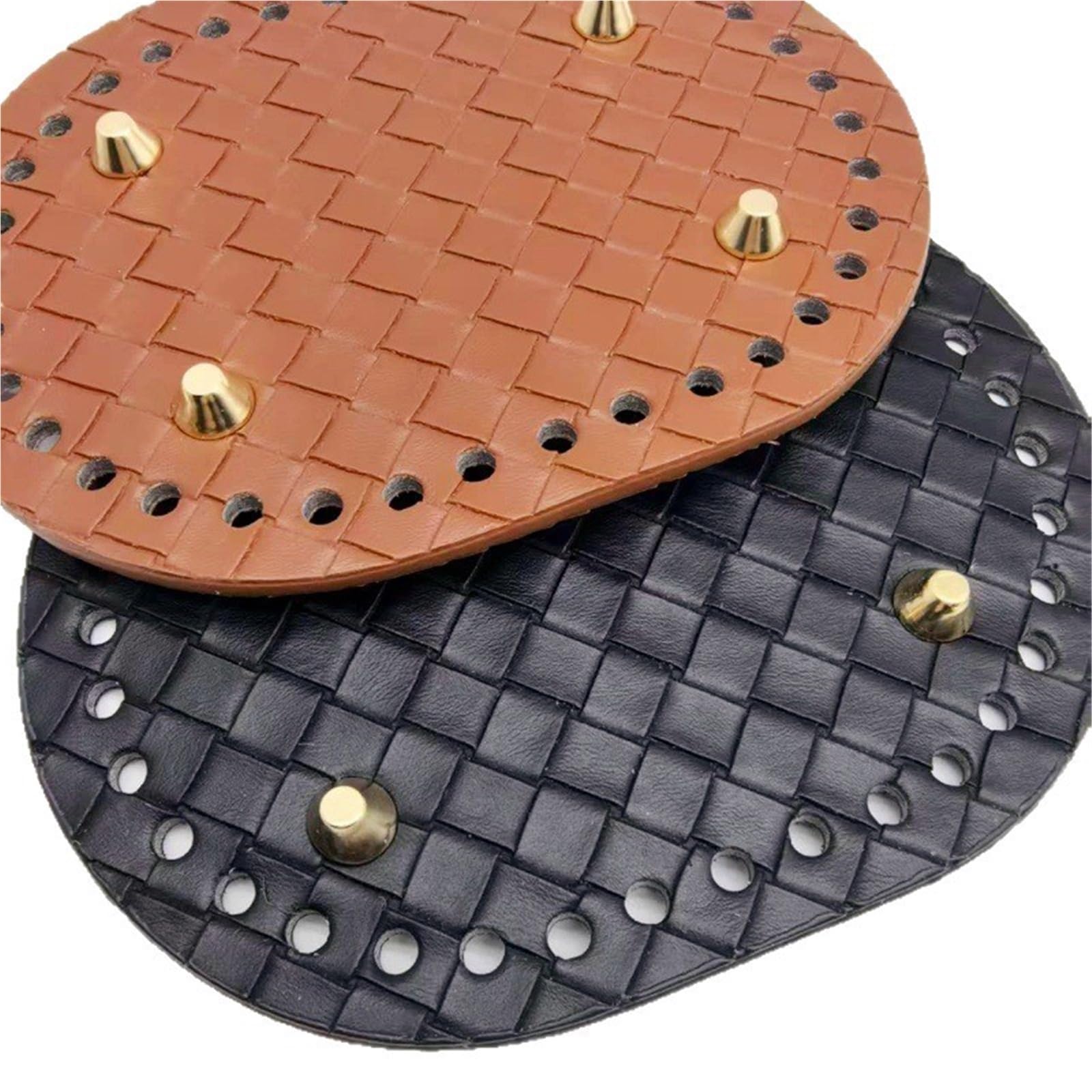 8 Stück handgewebte Taschen-Karo-Taschen-Grundplatte FüR GehäKelte Taschen