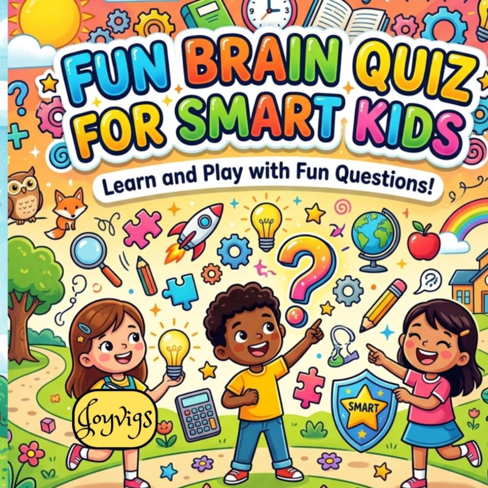 Fun Brain Quiz for Smart Kids: 25 Pages of Fun Questions, Games, and Learning Activities for Kids Ages 4–8