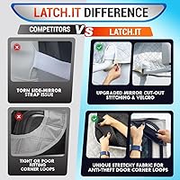 Vista 4 de LATCH.IT Cubierta de parabrisas frontal para RV Clase C Cubierta de parabrisas frontal para autocaravana, remolque y caravana con recortes