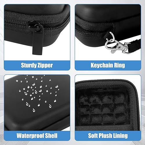 Miniatura 7 de Funda de disco duro externo, funda protectora de EVA a prueba de golpes para almacenamiento USB SSD, pasaporte, organizador electrónico de viaje,