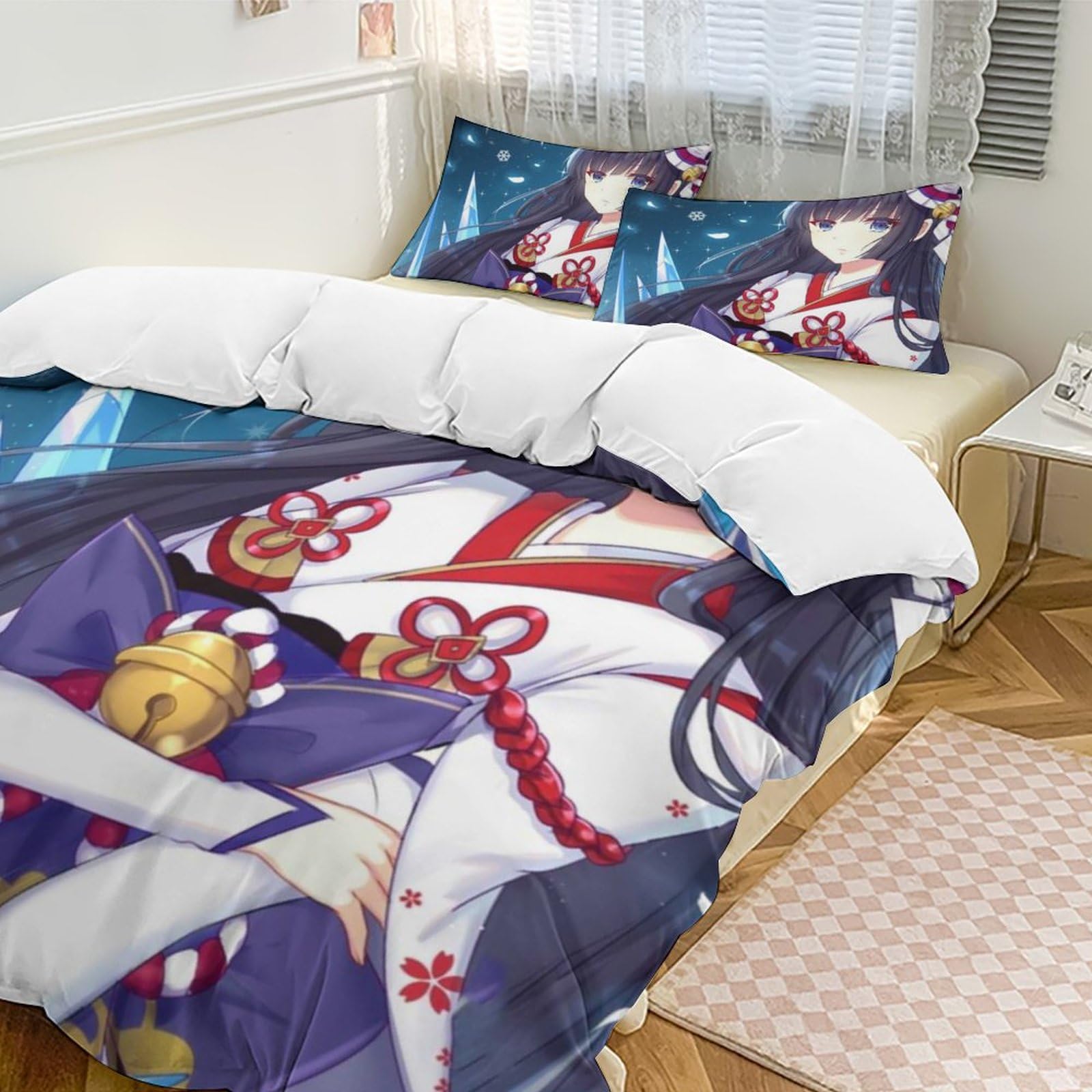 Amazon｜布団カバー シングル・3点セット 陰陽師 雪女 寝具カバー
