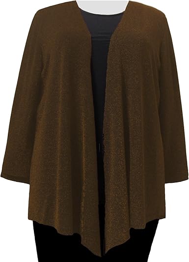 plus size brown cardigan