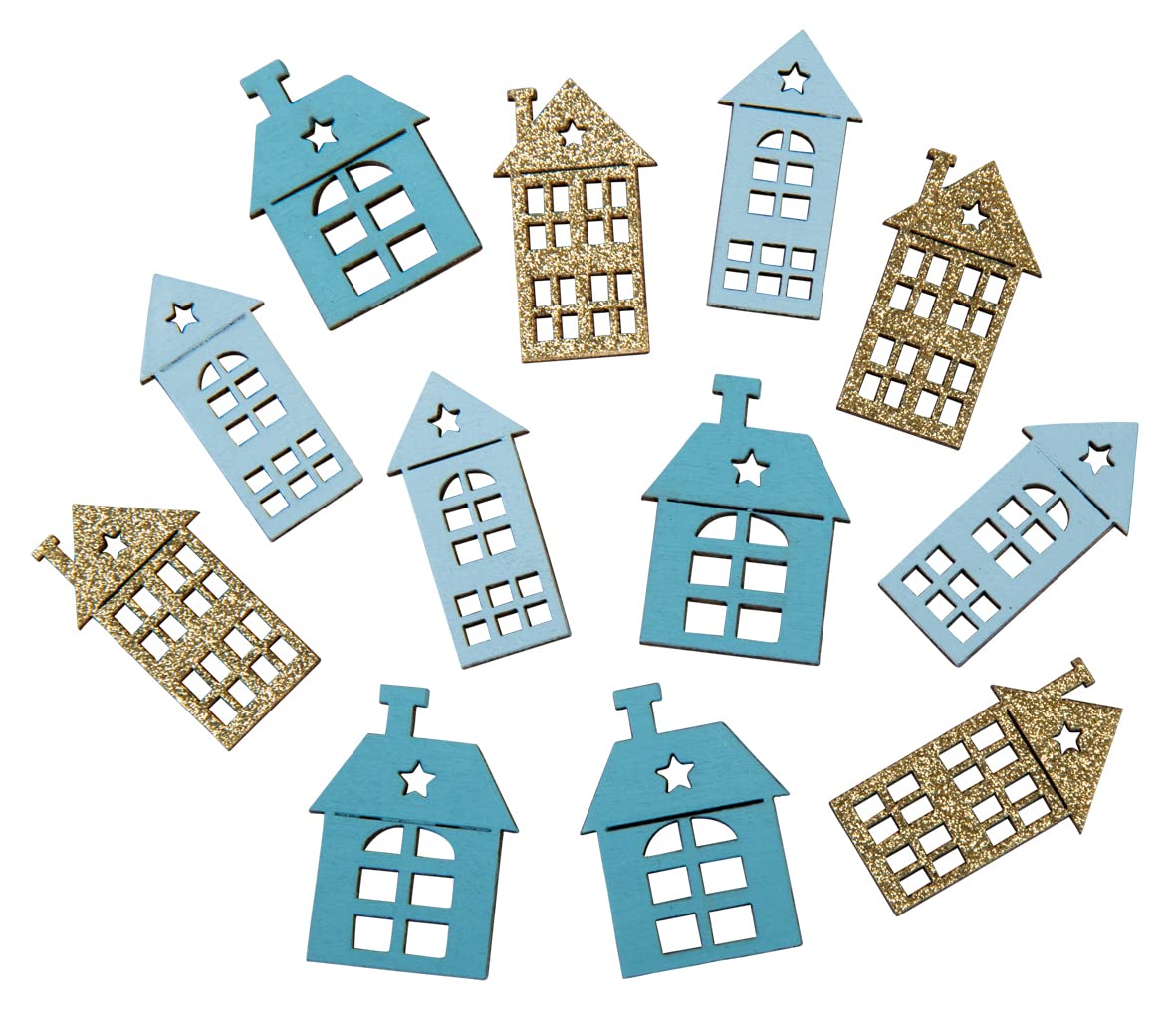 Décorations Table Cartes Embellissements Papillon Rayher - 25 Pièces Bois 2cm, 5 Couleurs, Décoration Scrapbooking Et Cartes Papillon Bois 2cm