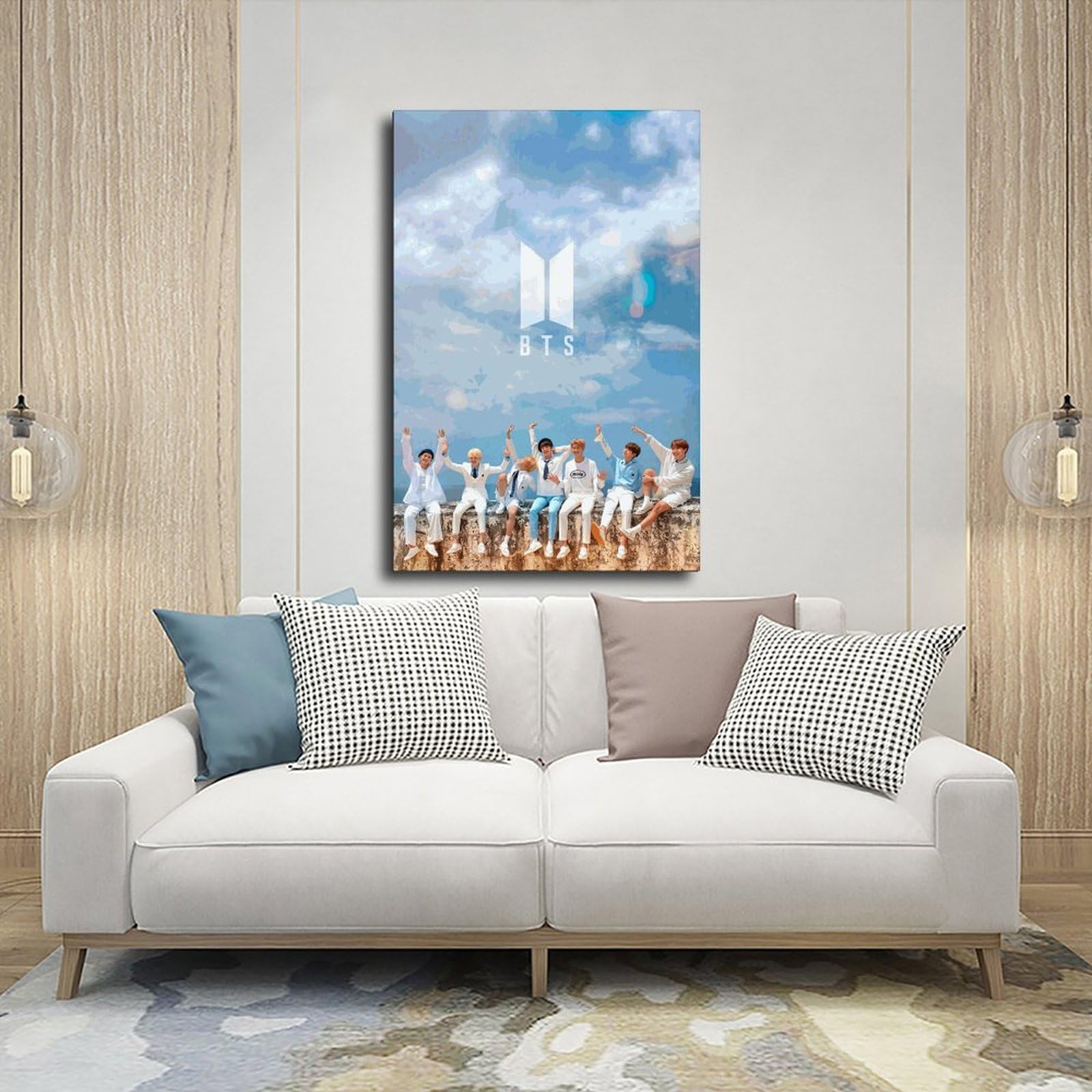 Kpop - Poster su tela, motivo: Blackpink 11, decorazione per camera da letto, sport, ufficio, camera da letto, regalo, senza cornice, 40 x 60 cm