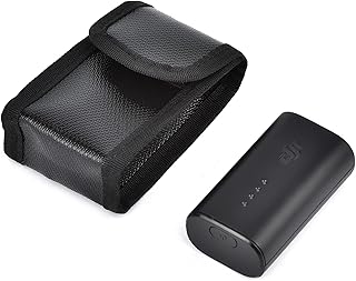 Palumma Battery Protection Bag, Explosion-Proof Fireproof Safe Bag Compatible with DJI FPV Goggles V2 Lipo Battery for Storage and Charging for Travel, Black, Black