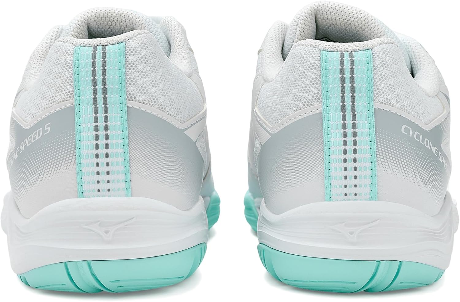 Mizuno, Womens, Cyclone Speed 5, White-Blue, 7.5, Medium