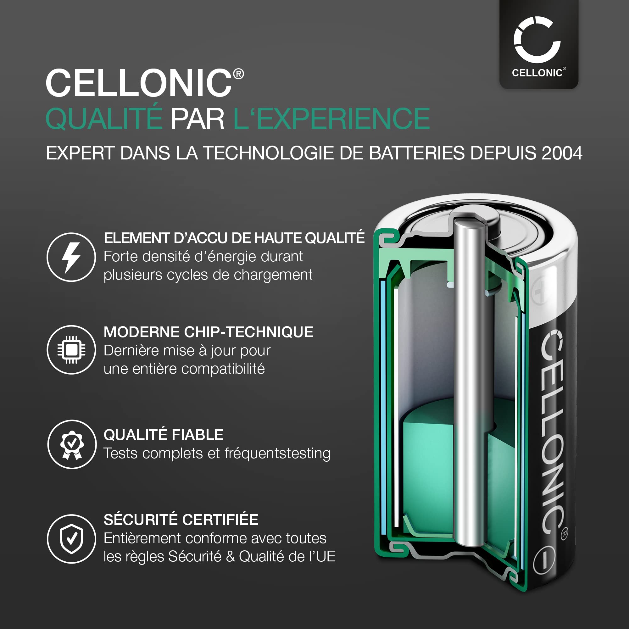 CELLONIC 2X Batterie Compatible avec HBC Radiomatic Keynote, Linus 4 | 2x, (2000mAh, 3.6V, NiMH), Télécommande Batterie pour HBC Radiomatic BA223000, Quadrix, Micron 6, Patrol D, Micron 5, Linus 4