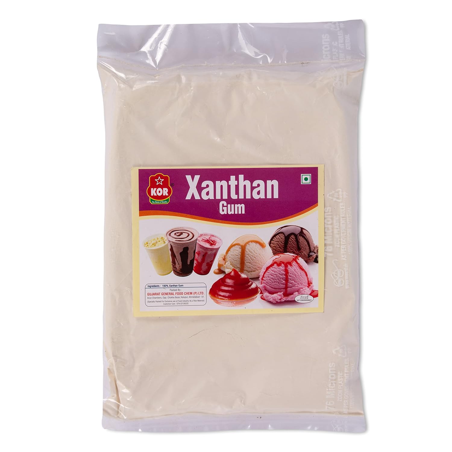 KOR Xanthan Gum Powder 400g (Pack of 1) / for Thickening Binding